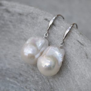 Giant Baroque Pearl Earrings