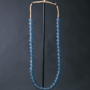Recycled Glass Bead Necklace - Teal