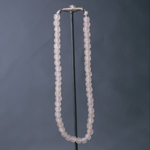 Recycled Glass Bead Necklace - Rose