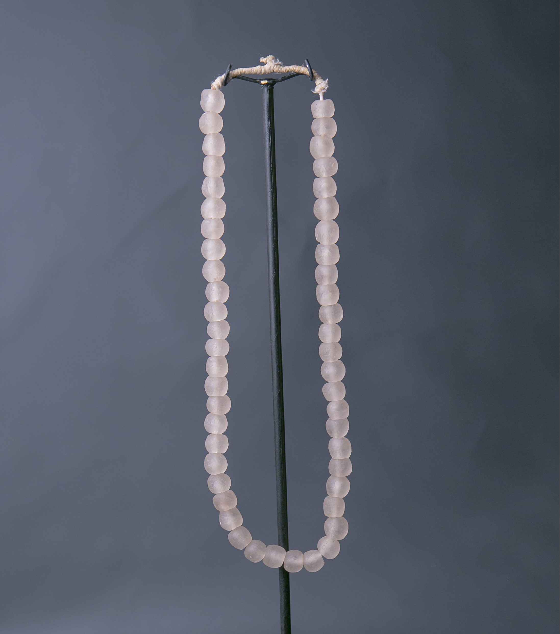 Recycled Glass Bead Necklace - Rose