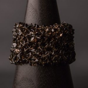 Knitted Smokey Quartz Bracelet