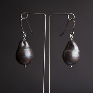 Giant Peacock Baroque Pearl Earrings