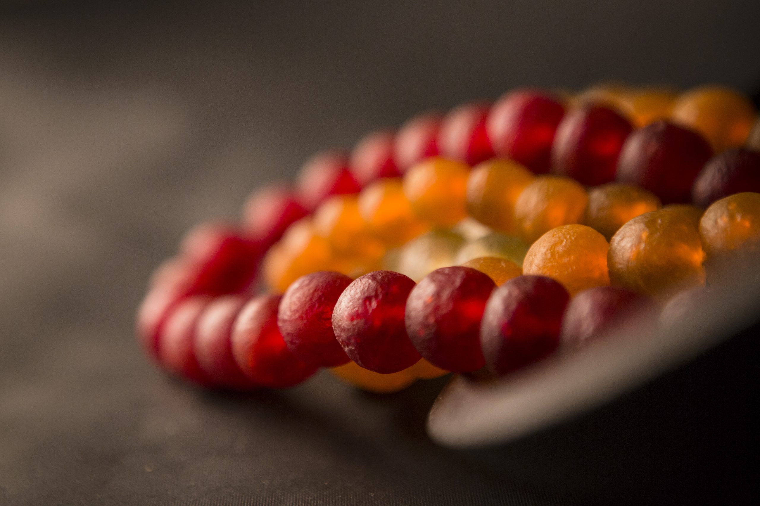 a Recycled Glass Bead Necklace - red - Image 2
