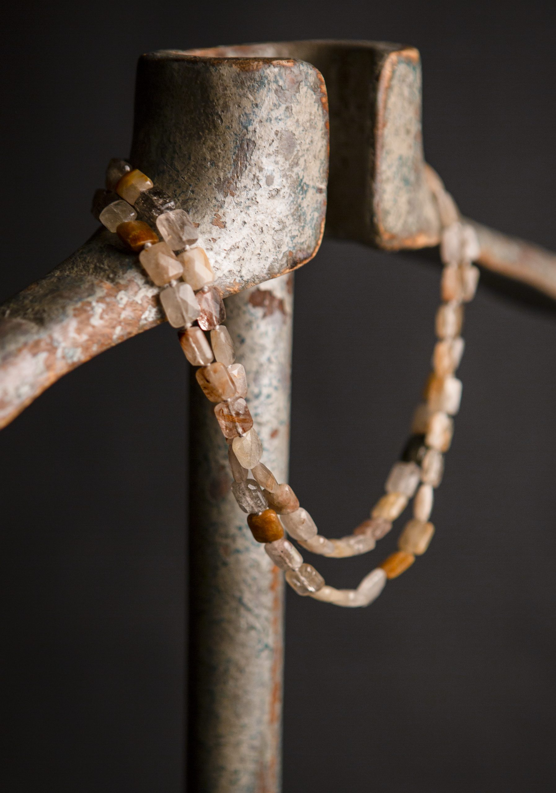 rutilated quartz faceted Flapper, rectangle - Image 2