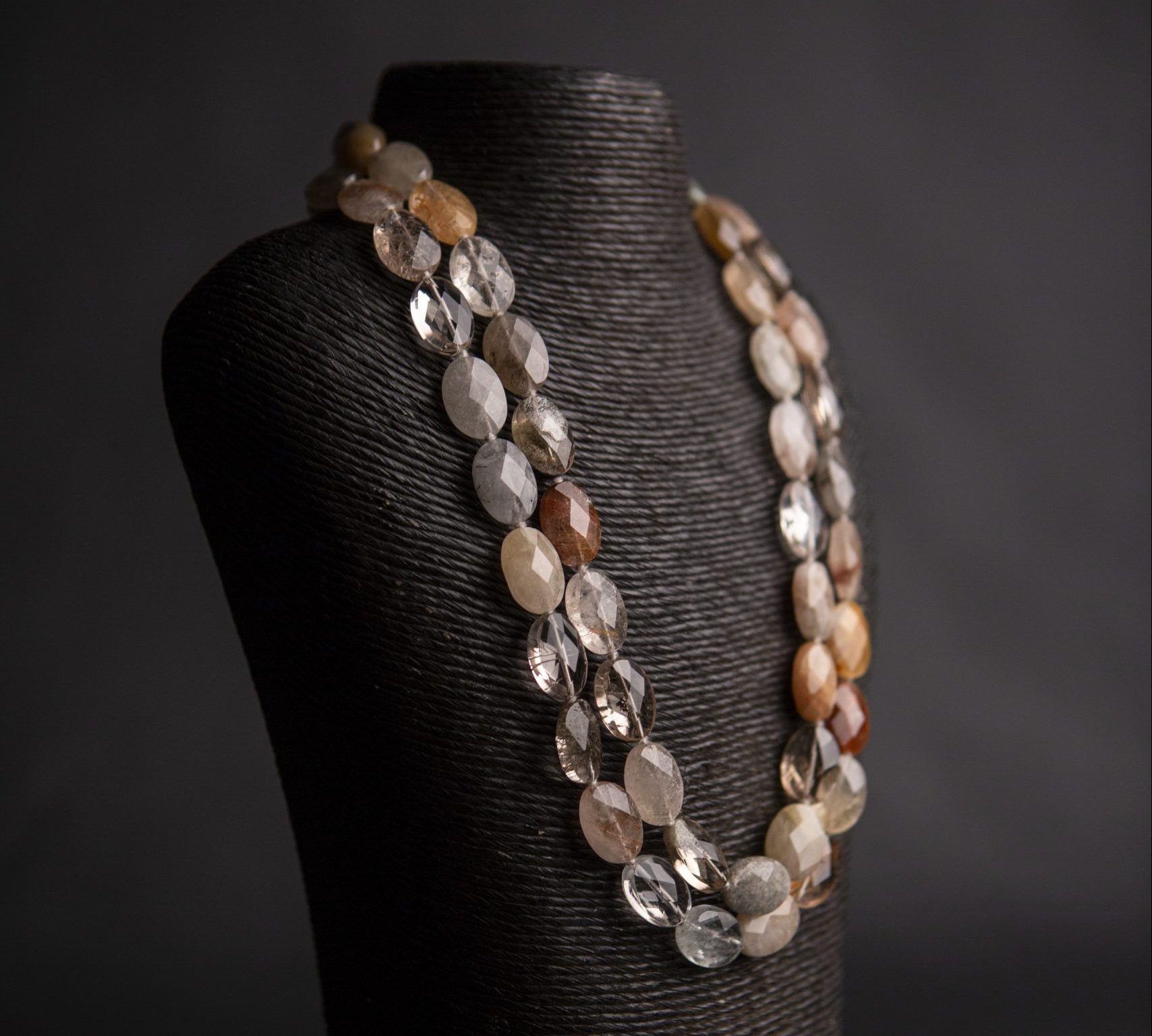 rutilated quartz faceted Flapper, rectangle - Image 5