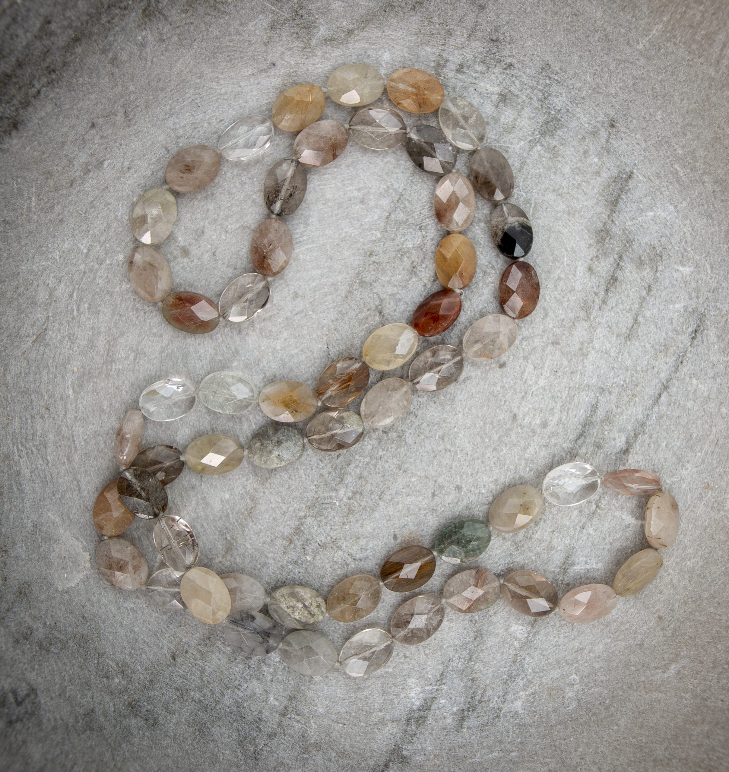 rutilated quartz faceted Flapper, rectangle - Image 3