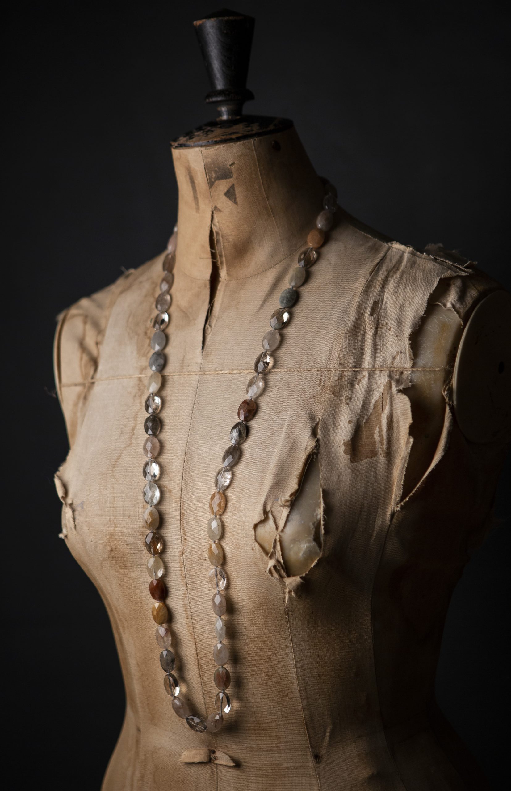 rutilated quartz faceted Flapper, rectangle - Image 4