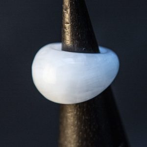 white jade ring