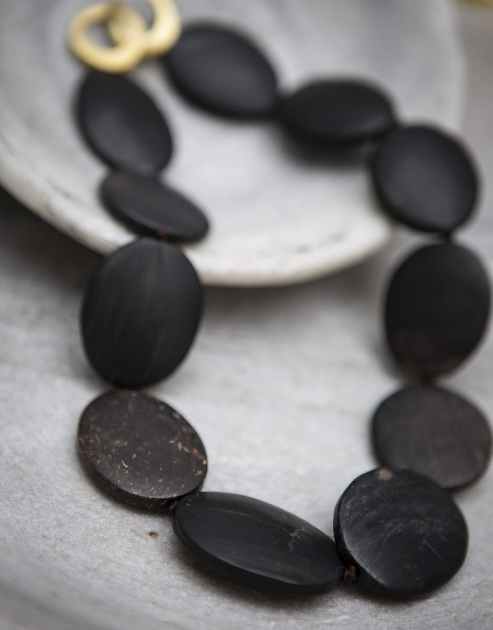 Matt Wood Opalite Necklace - Image 2