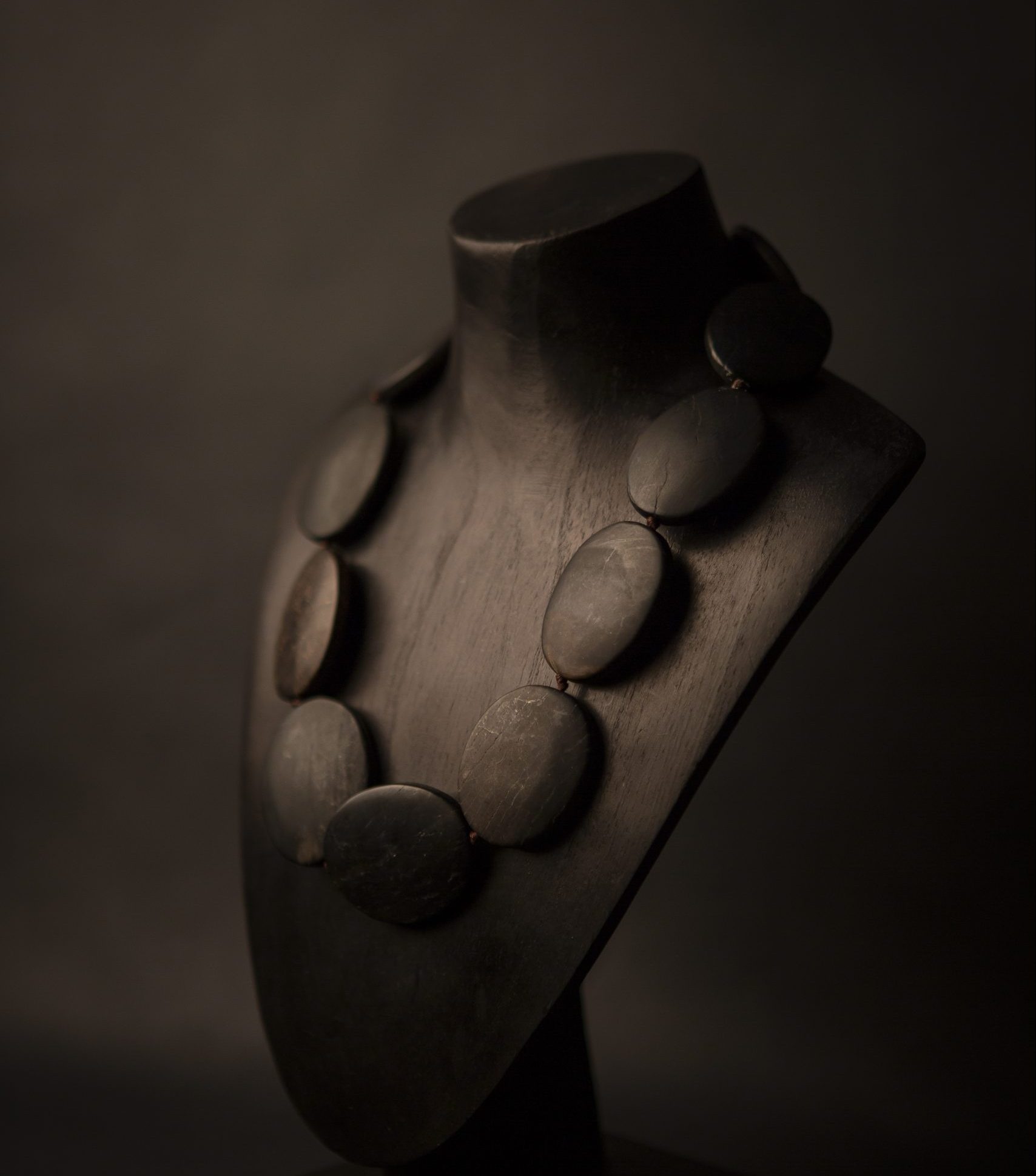 Matt Wood Opalite Necklace - Image 3