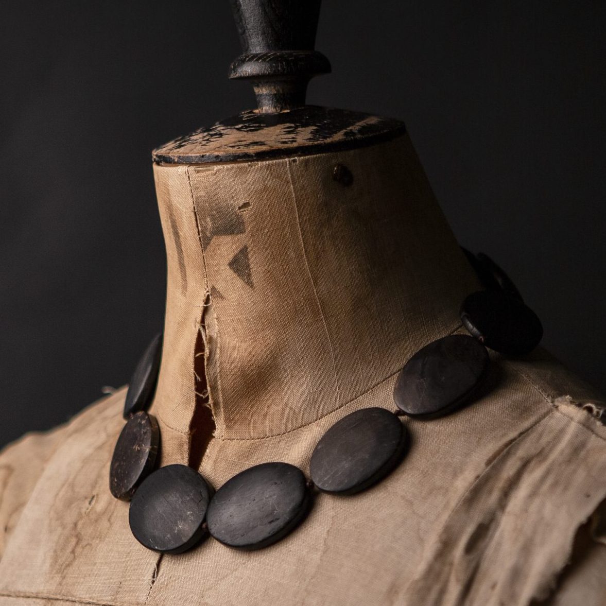 Matt Wood Opalite Necklace - Image 6