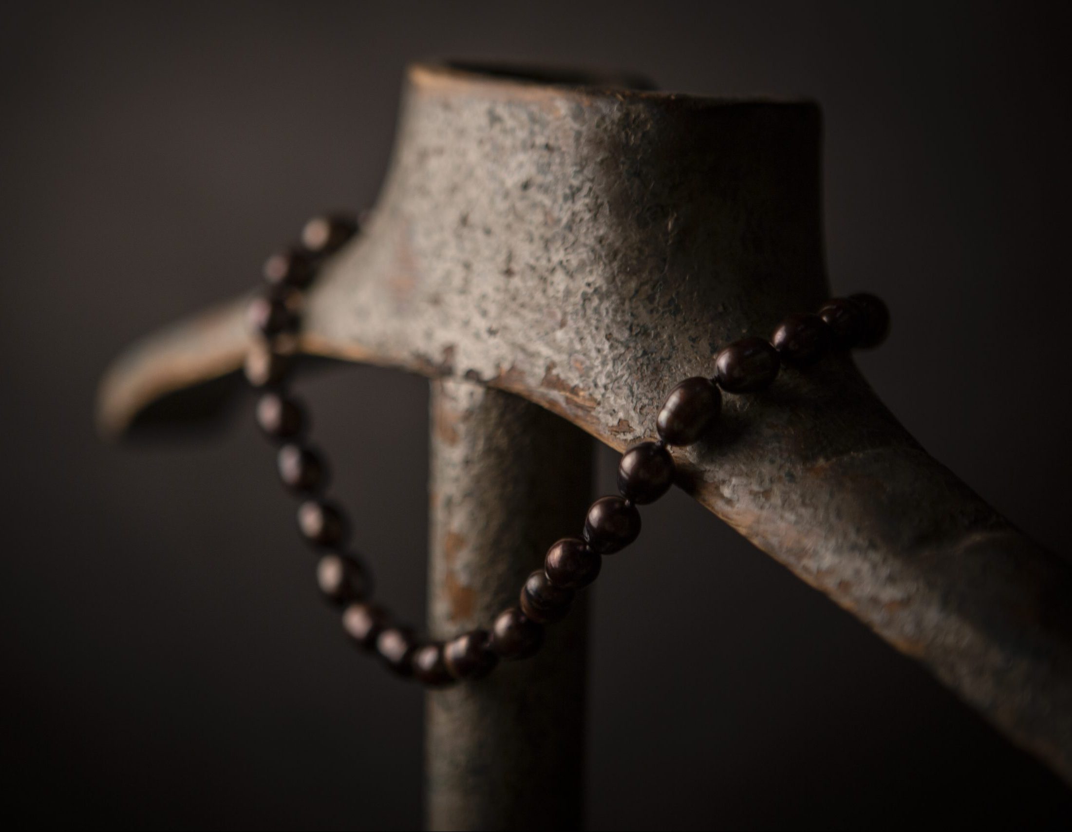 peacock golden Pearl Necklace, gold vermeil