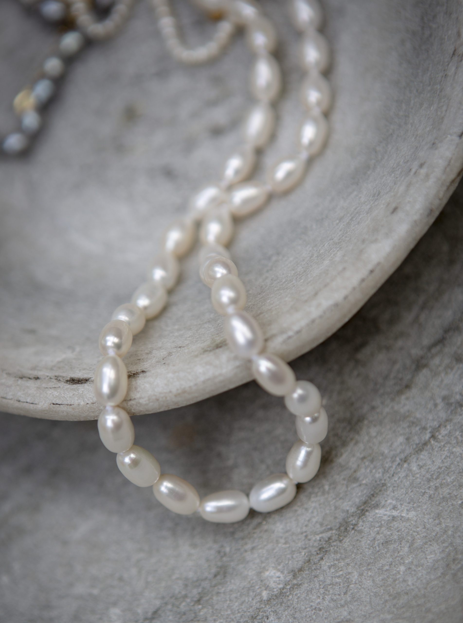 pearl necklace, small 7mm - Image 2