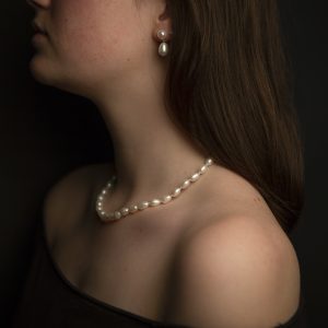 pearl necklace, small 7mm