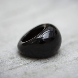 Black Agate Ring
