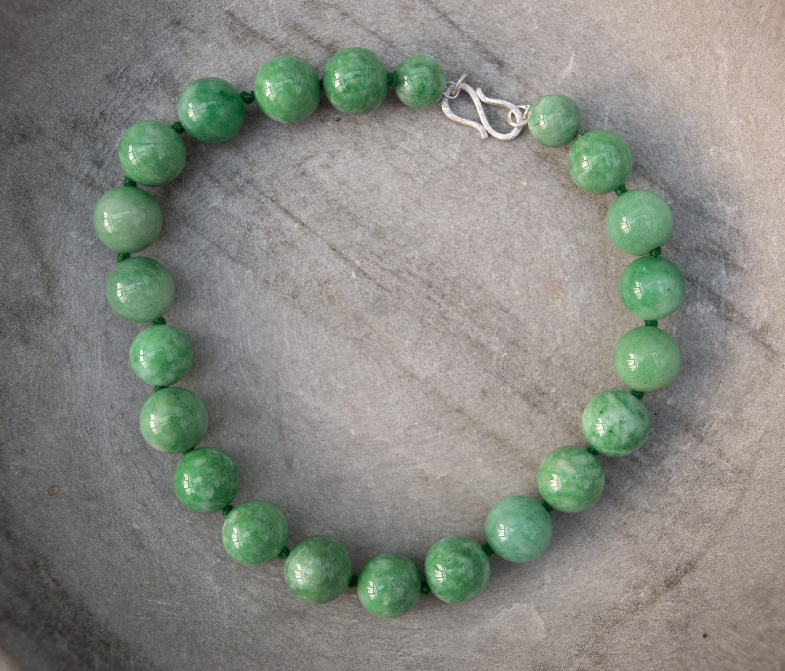 green jade ball necklace - Image 4