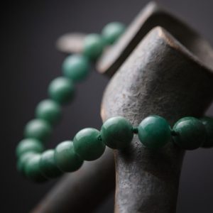 green jade ball necklace